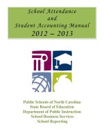 School Attendance and Student Accounting Manual 2012 – 2013 ppt