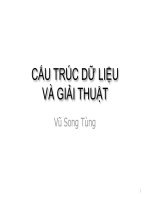 Cơ sở dữ liệu và giải thuật - Thầy Vũ Song Tùng