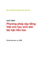 Giáo trình Phương pháp dạy tiếng Việt cho học sinh dân tộc bậc tiểu học pptx