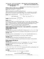 Đề Thi Thử Đại Học Khối A, A1, B, D Toán 2013 - Phần 18 - Đề 5 pot