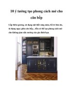 10 ý tưởng tạo phong cách mở cho căn bếp pot