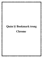 Quản lý Bookmark trong Chrome ppt