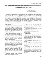 Đặc điểm lâm sàng và cận lâm sàng bệnh Pemphigus tại viện Da Liễu Việt Nam pptx