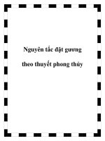 Nguyên tắc đặt gương theo thuyết phong thủy doc