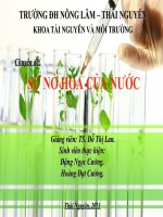 SỰ NỞ HOA CỦA NƯỚC pptx