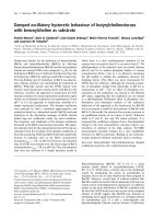 Báo cáo khóa học: Damped oscillatory hysteretic behaviour of butyrylcholinesterase with benzoylcholine as substrate potx