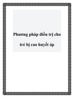Phương pháp điều trị cho trẻ bị cao huyết áp potx