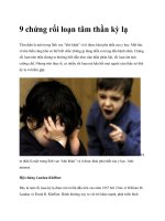 9 chứng rối loạn tâm thần kỳ lạ doc