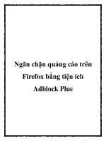 Ngăn chặn quảng cáo trên Firefox bằng tiện ích Adblock Plus potx