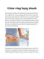 Giảm vòng bụng nhanh pdf