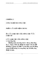 KỸ THUẬT THI CÔNG - CHƯƠNG II CÔNG NGHỆ THI CÔNG CỌC pot