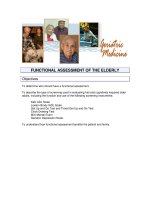 FUNCTIONAL ASSESSMENT OF THE ELDERLY pot