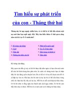 Tìm hiểu sự phát triển của con - Tháng thứ hai pot