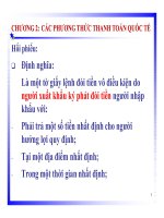 bài giảng các phương thức thanh toán quốc tế (tt)