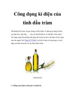 Công dụng kì diệu của tinh dầu tràm pdf
