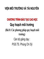 Quy hoạch môi trường - Bài 8: Các phương pháp quy hoạch môi trường potx