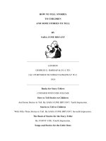 HOW TO TELL STORIES TO CHILDREN AND SOME STORIES TO TELL potx