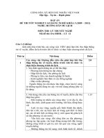 đáp án đề thi tốt nghiệp cao đẳng nghề hướng dẫn du lịch môn thi lý thuyết nghề mã đề thi hddl - lt (12)