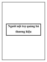Người nội trợ quảng bá thương hiệu pptx
