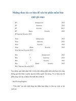 Những thao tác cơ bản để xóa bỏ phần mềm bảo mật giả mạo pptx