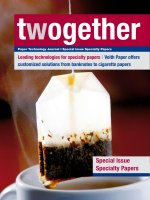 Leading technologies for specialty papers I Voith Paper offers customized solutions from banknotes to cigarette papers pot