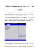 10 thủ thuật rút ngắn thời gian khởi động máy pptx