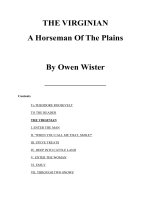 THE VIRGINIAN A Horseman Of The Plains pptx