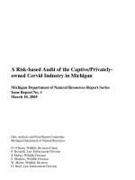 A Risk-based Audit of the Captive/Privately- owned Cervid Industry in Michigan pot
