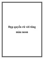 Đẹp quyến rũ với tông màu neon docx