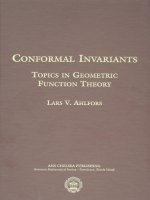 CONFORMAL INVARIANTS TOPICS IN GEOMETRIC FUNCTION THEORY docx
