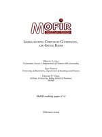 LIBERALIZATION, CORPORATE GOVERNANCE, AND SAVING BANKS pdf