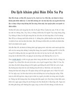 Du lịch khám phá Bản Dền Sa Pa docx
