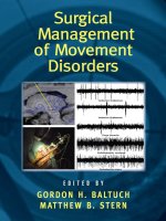 Surgical Management of Movement Disorders potx