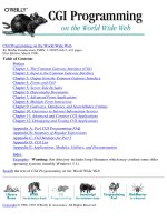 o'reilly - cgi programming