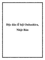 Độc đáo lễ hội Onbashira, Nhật Bản docx
