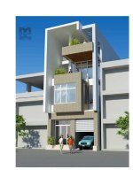 Thiết kế nhà ở kết hợp văn phòng trên đất 8 x 19,5 m doc