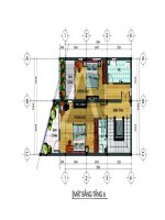 Thiết kế nhà ở kết hợp văn phòng trên đất hình thang docx