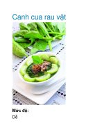 Canh cua rau vặt doc