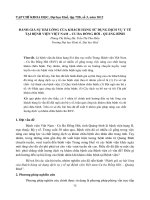 ĐÁNH GIÁ SỰ HÀI LÒNG CỦA KHÁCH HÀNG SỬ DỤNG DỊCH VỤ Y TẾ TẠI BỆNH VIỆN VIỆT NAM – CU BA ĐỒNG HỚI - QUẢNG BÌNH ppt