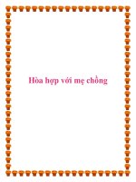 Hòa hợp với mẹ chồng. doc
