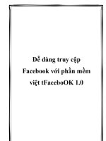 Dễ dàng truy cập Facebook với phần mềm việt tFaceboOK 1.0 doc