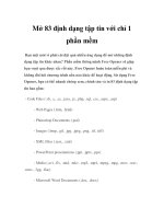 Mở 83 định dạng tập tin với chỉ 1 phần mềm docx