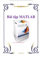 Thực hành với bài tập Matlab