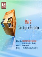 Bài 2 Các loại kiểm toán docx