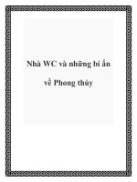 Nhà WC và những bí ẩn về Phong thủy pot