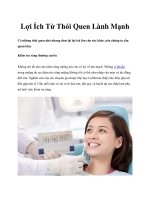 Lợi Ích Từ Thói Quen Lành Mạnh pdf