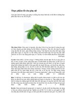 Thực phẩm tốt cho phụ nữ