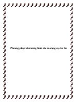 Phương pháp khử trùng bình sữa và dụng cụ cho bú ppt