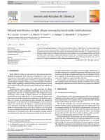 ethanol interference in light alkane sensing by metal-oxide solid solutions
