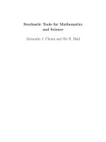 Stochastic Tools for Mathematics and Science pptx